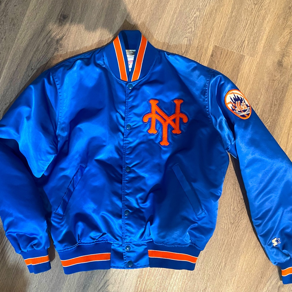Retro/ Vintage NY Mets Starter Jacket - Large